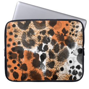 Capa Para Notebook Pele animal: padrão leopardo criativo.