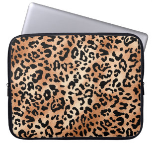 Capa Para Notebook pele de leopardo. Design de na moda com leopardo