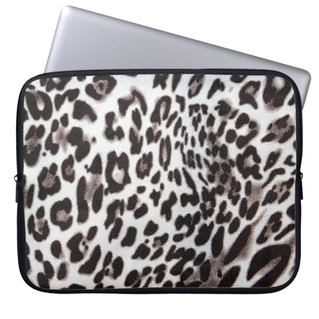 Capa Para Notebook Pele do leopardo de neve (Frente)