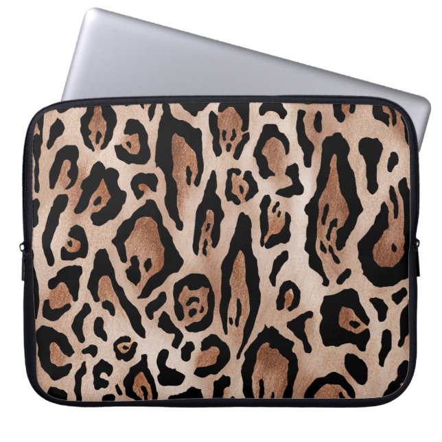 Capa Para Notebook Pele-leopardo: padrão uniforme. (Frente)