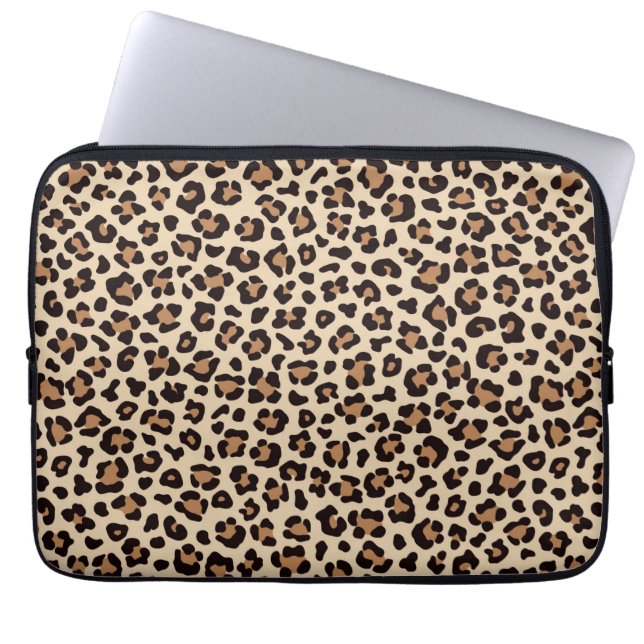 Capa Para Notebook Pele-Pele-Leopardo Padrão (Frente)