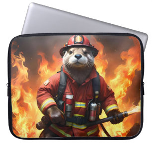 Capa Para Notebook **"Peles e chamas: O fogo-frio do bombeiro