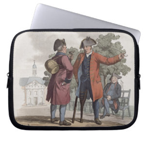 Capa Para Notebook Pensionista de Chelsea, cavalaria e infantaria,