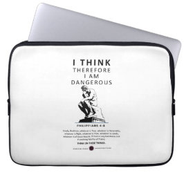 Capa Para Notebook Penso, pois, que sou perigoso