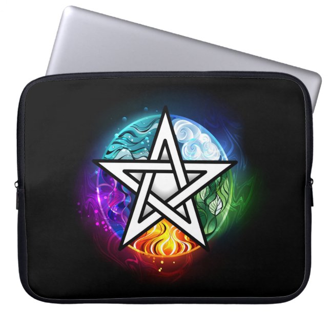 Capa Para Notebook Pentagrama do Wiccan (Frente)