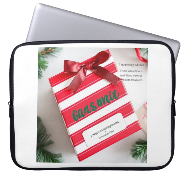 Capa Para Notebook Peppermint Stripe Surprise Keeper (Frente)