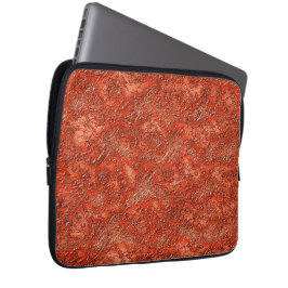 Capa Para Notebook Pequena textura de furos em vermelho cardeal ao co