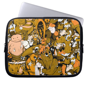Capa Para Notebook Pequenos Monstros Bonitos