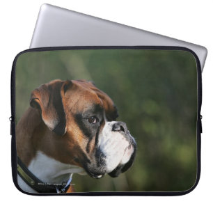Capa Para Notebook Perfil do lado do cão do pugilista