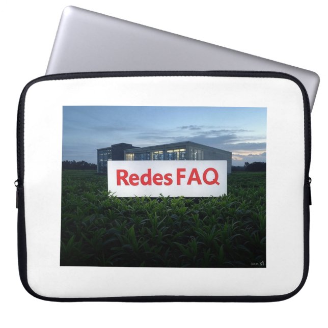 Capa Para Notebook Perguntas frequentes sobre redes (Frente)