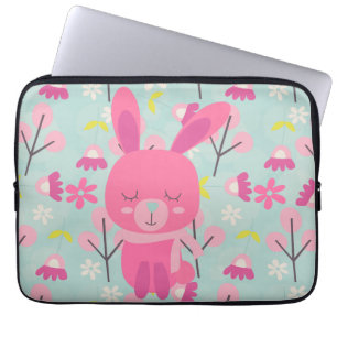Capa Para Notebook Pernalas e Flores Rosa