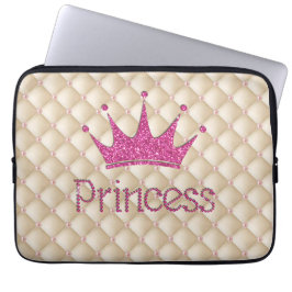 Capa Para Notebook Pérolas Charmosas e Elegantes, Tiara, Princesa, Br