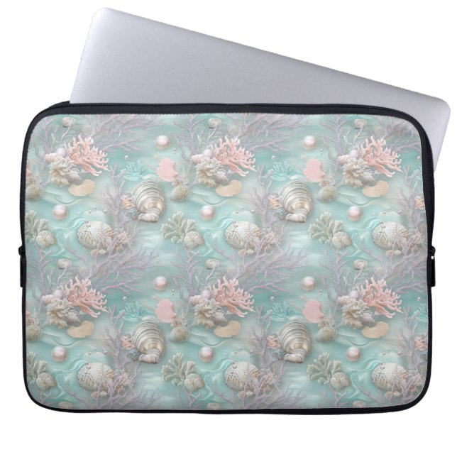 Capa Para Notebook Pérolas Sob o Mar (Frente)