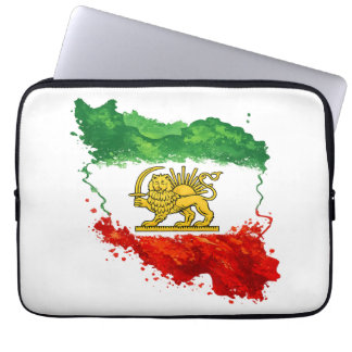 Capa Para Notebook Persian Lion & Sun Laptop Sleeve | Iran Map Laptop