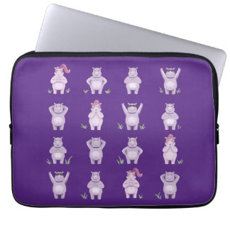 Capa Para Notebook Personagens Caprichosos de Hipopótamos – hipopótam