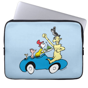 Capa Para Notebook Personagens de Ovos Verdes e Presunto do Dr. Seuss