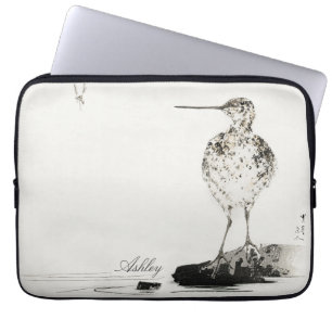 Capa Para Notebook Personalização da Ilustração de Pássaros do Snipe