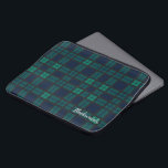 Capa Para Notebook Personalização da Xadrez do Clã de Tartan Preto Pe<br><div class="desc">Personalizado Clan Black Watch tartan azul verde e cinza escura verificam bolsa de laptop design para qualquer um que ama cobrir clássico e elegante por seus preciosos acessórios. Presente perfeito para a família, pai, marido ou outras ocasiões especiais de doação de presente. Celebrar todas as coisas que a tradição e...</div>