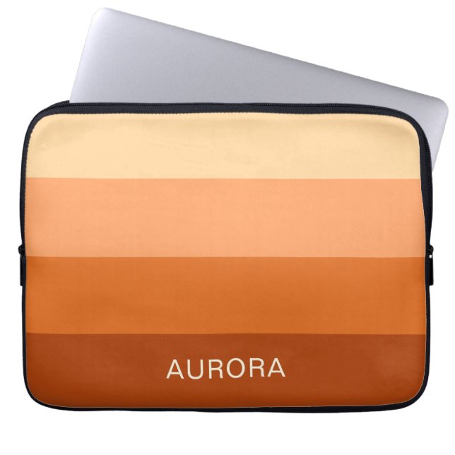 Capa Para Notebook Personalizado de Gradiente Motivacional com Nome - (Frente)