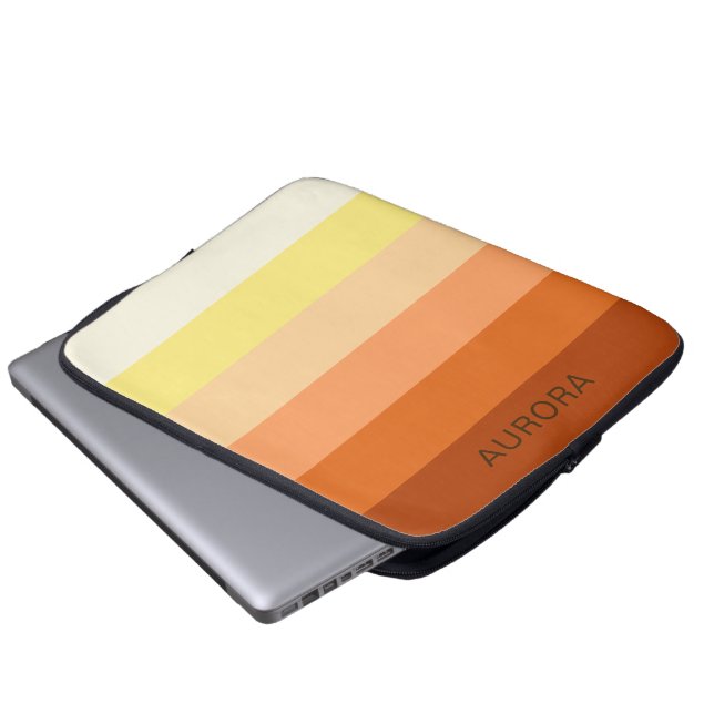 Capa Para Notebook Personalizado de Gradiente Motivacional com Nome - (Frente Inferior)