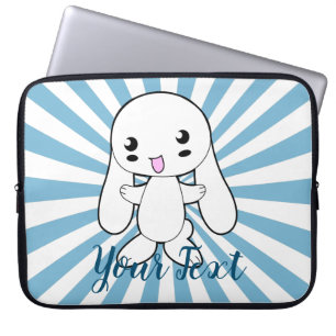 Capa Para Notebook Personalizado de Hug do Coelhinho de Kawaii
