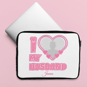Capa Para Notebook Personalizado Eu Amo Meu Marido – Adicionar Foto e