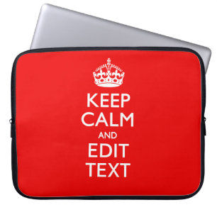 Capa Para Notebook Personalizado Mantenha Calmo E Edite O Decor Verme