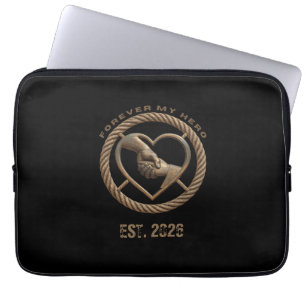 Capa Para Notebook Personalizado Para Sempre Meu Herói Coração de Pai