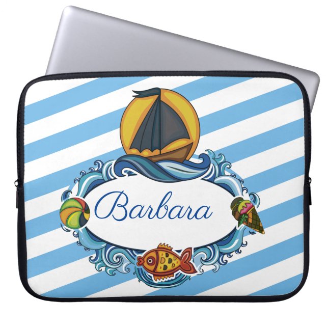 Capa Para Notebook Personalizar a bolsa de Eletrônicos de Verão (Frente)