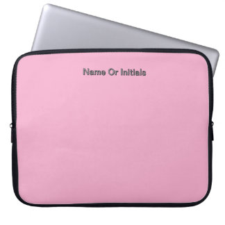 Capa Para Notebook Personalizar Com Iniciais do Nome Rosa