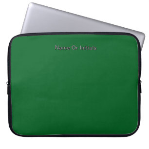 Capa Para Notebook Personalizar Com Iniciais do Nome Verde