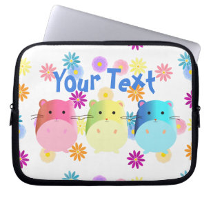 Capa Para Notebook Personalizar Hamsters Kawaii Cute Triplo