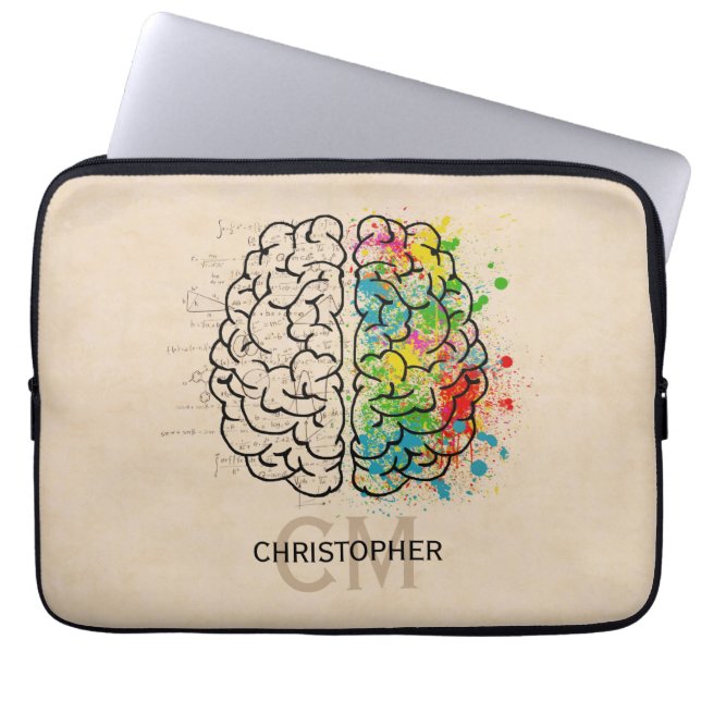 Capa Para Notebook Personalizar O Cérebro Humano Esquerdo E Direita (Frente)
