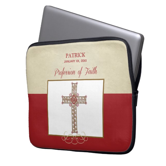 Capa Para Notebook Personalizar, RCIA Bênçãos sobre a Profissão de Fé (Frente Esquerda)