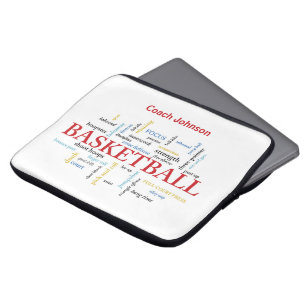 Capa Para Notebook Personalizar treinador de basquete Obrigado em pal