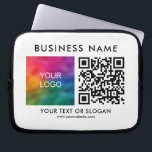 Capa Para Notebook Personalize moderadamente seu logotipo de negócios<br><div class="desc">Nome do logotipo corporativo da empresa personalizada Nome do Promocional QR Eletrônicos elegantes de código QR Bolsas / Tablet & Laptop / Bolsas de laptop / Bolsa de laptop Neoprene 10 polegadas.</div>