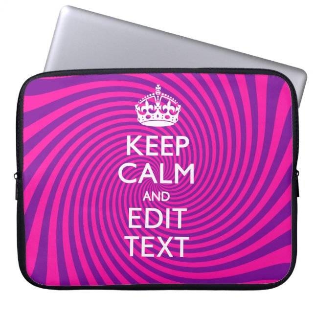 Capa Para Notebook Personalize seu torção rosa quente para manter cal (Frente)