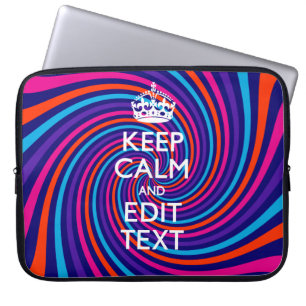 Capa Para Notebook Personalize sua espiral de manter-se calma e multi