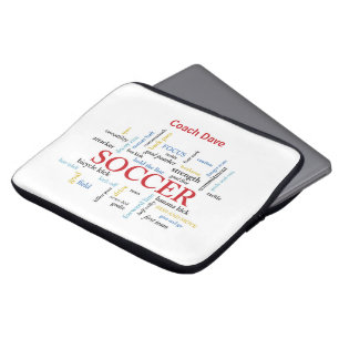 Capa Para Notebook Personalize, treinador de futebol Obrigado em pala