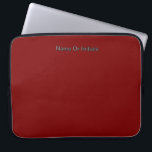 Capa Para Notebook Personalize With Name Dk Red<br><div class="desc">Style: Neoprene Laptop Sleeve 15 inch Protect your laptop with a custom laptop sleeve. Made with 100% neoprene, these lightweight and water resistant sleeves look great with your photos, text, or designs. Great for travel or just day-to-day use, custom laptop sleeves come in three sizes to fit your device and...</div>