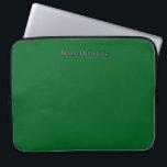 Capa Para Notebook Personalize With Name Initials Green<br><div class="desc">Style: Neoprene Laptop Sleeve 15 inch Protect your laptop with a custom laptop sleeve. Made with 100% neoprene, these lightweight and water resistant sleeves look great with your photos, text, or designs. Great for travel or just day-to-day use, custom laptop sleeves come in three sizes to fit your device and...</div>