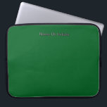 Capa Para Notebook Personalize With Name Initials Green<br><div class="desc">Style: Neoprene Laptop Sleeve 15 inch Protect your laptop with a custom laptop sleeve. Made with 100% neoprene, these lightweight and water resistant sleeves look great with your photos, text, or designs. Great for travel or just day-to-day use, custom laptop sleeves come in three sizes to fit your device and...</div>