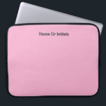 Capa Para Notebook Personalize With Name Initials Pink<br><div class="desc">Style: Neoprene Laptop Sleeve 15 inch Protect your laptop with a custom laptop sleeve. Made with 100% neoprene, these lightweight and water resistant sleeves look great with your photos, text, or designs. Great for travel or just day-to-day use, custom laptop sleeves come in three sizes to fit your device and...</div>
