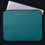 Capa Para Notebook Personalize With Name Initials Teal<br><div class="desc">Style: Neoprene Laptop Sleeve 15 inch Protect your laptop with a custom laptop sleeve. Made with 100% neoprene, these lightweight and water resistant sleeves look great with your photos, text, or designs. Great for travel or just day-to-day use, custom laptop sleeves come in three sizes to fit your device and...</div>