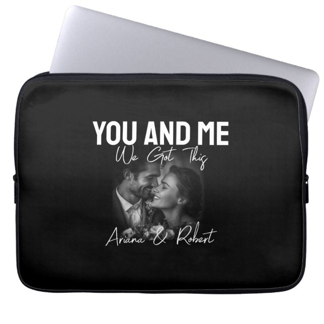 Capa Para Notebook Personalized Black Photo Couple You and Me  (Frente)