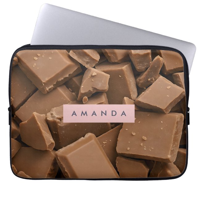 Capa Para Notebook Personalized Creamy Milk Chocolate Chunk  (Frente)