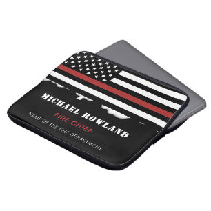 Capa Para Notebook Personalized Firefighter Thin Red Line Fire Rescue