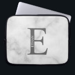 Capa Para Notebook Personalized Monogram and Name Laptop Sleeve<br><div class="desc">Personalized Monogram and Name Gifts
featuring personalized monogram and name in classic serif font style.</div>