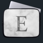 Capa Para Notebook Personalized Monogram and Name Laptop Sleeve<br><div class="desc">Personalized Monogram and Name Gifts
featuring personalized monogram and name in classic serif font style.</div>