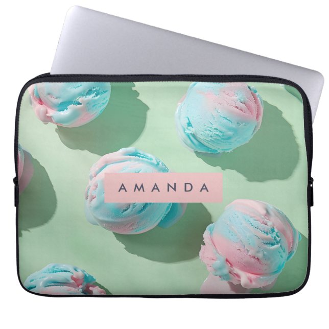 Capa Para Notebook Personalized Pastel Cotton Candy Dream Aesthetic (Frente)